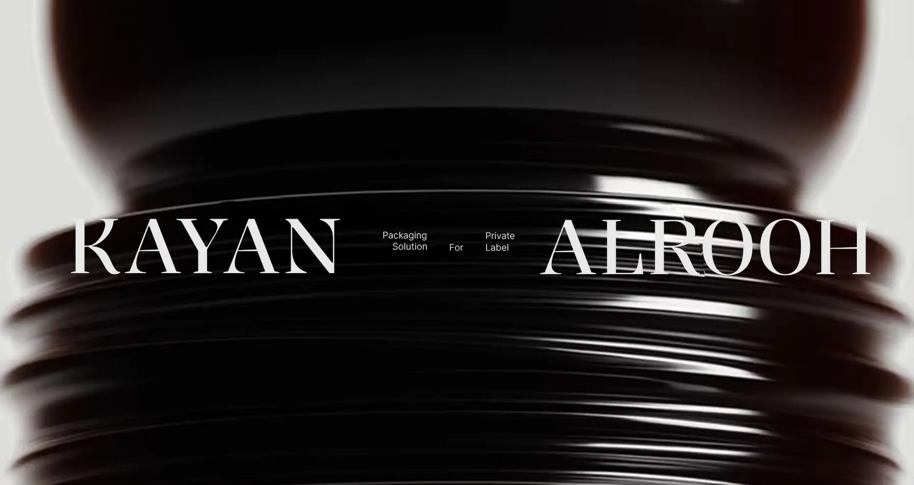 Luxury perfume bottle packaging design for private label fragrance manufacturing in UAE